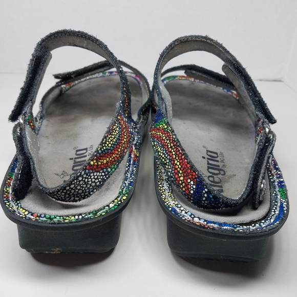 Alegria VERONA Bullseye Women EU 39 US 8.5 Multicolor Strappy Adjustable VER-387 - Picture 8 of 12